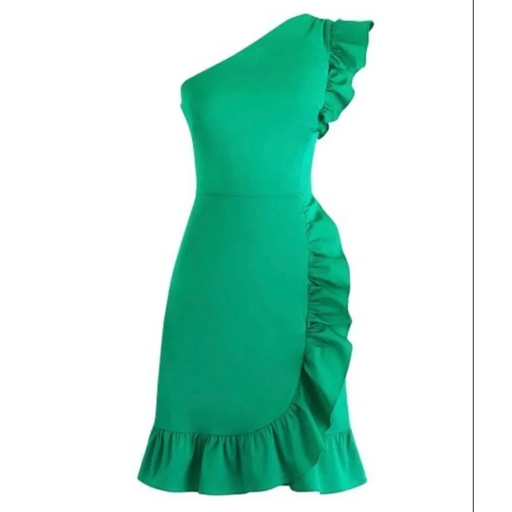 J. Crew | Bright Kelly Green Seahan Stretch Faille Yass Dress - Women’s Size 6